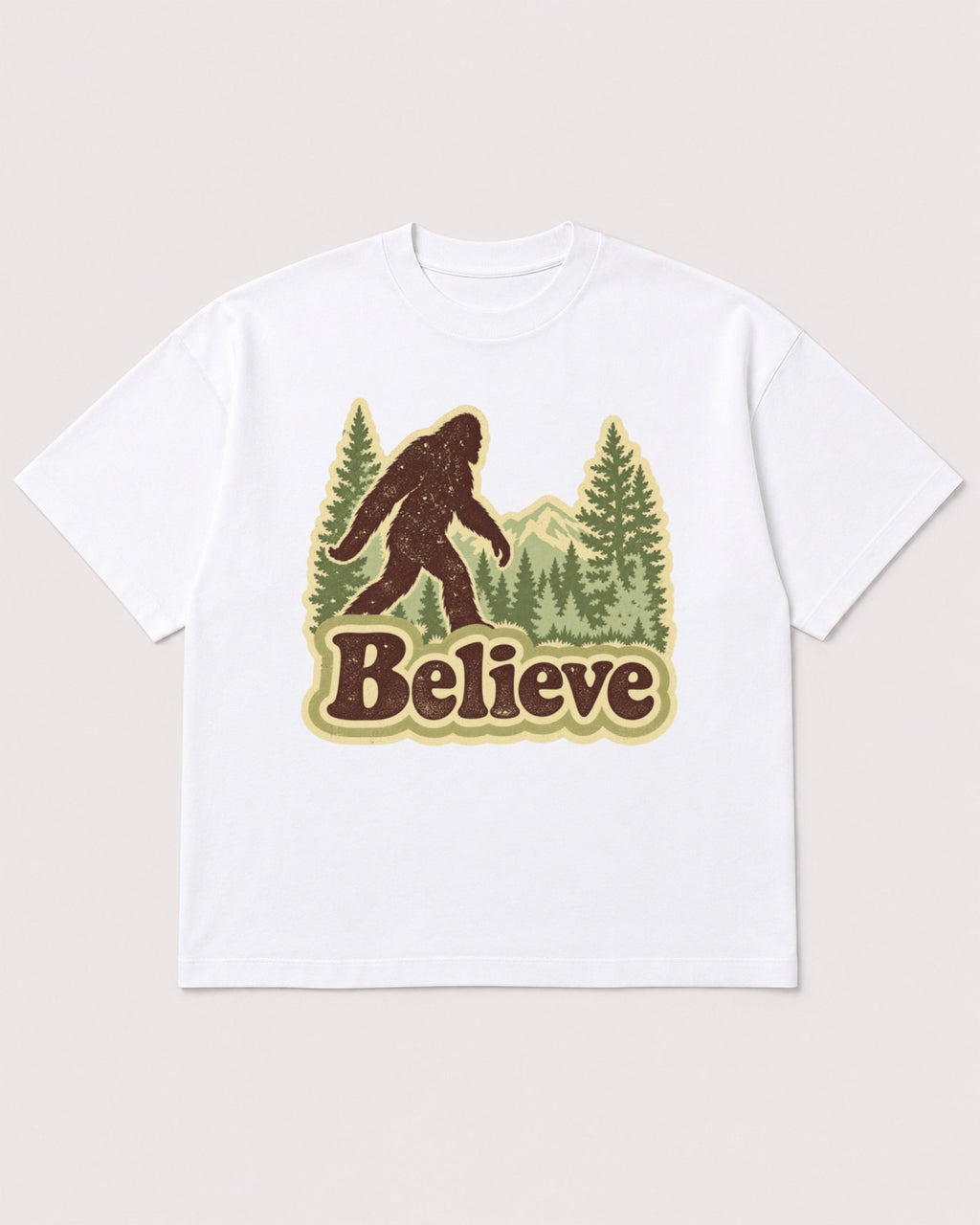Mockup Boxy Heavyweight Tee White product