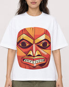 Mockup Boxy Heavyweight Tee White female close-up 02