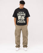 Mockup Boxy Heavyweight Tee Black male full-body 16