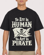 Mockup Boxy Heavyweight Tee Black male close-up 16