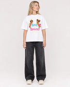 Mockup Boxy Heavyweight Tee White female full-body 08