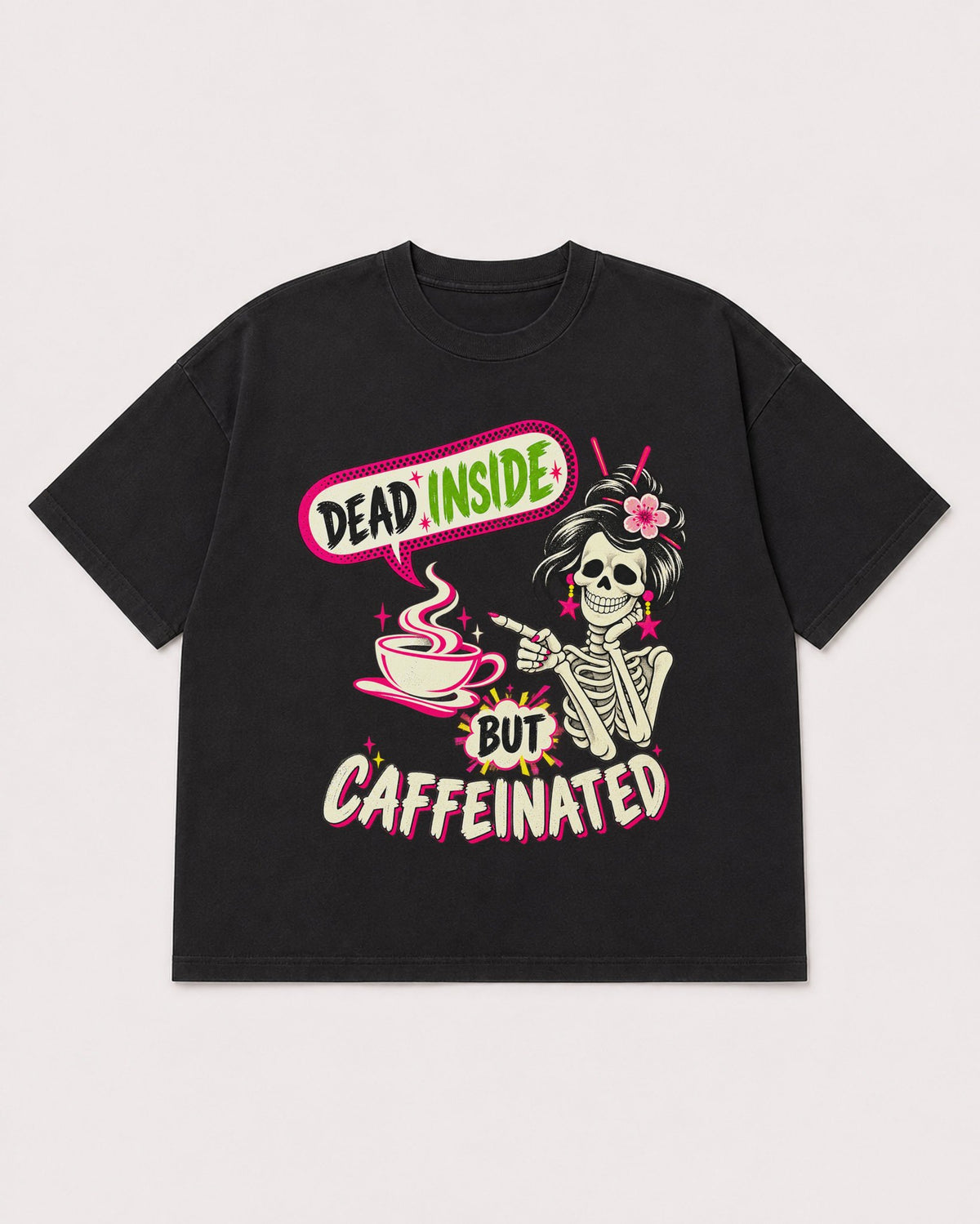 Mockup Boxy Heavyweight Tee Black product