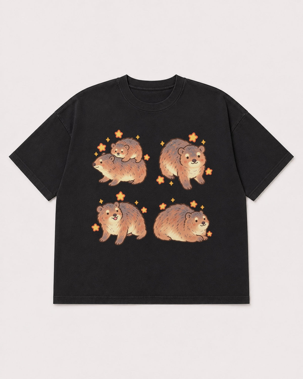 Mockup Boxy Heavyweight Tee Black product