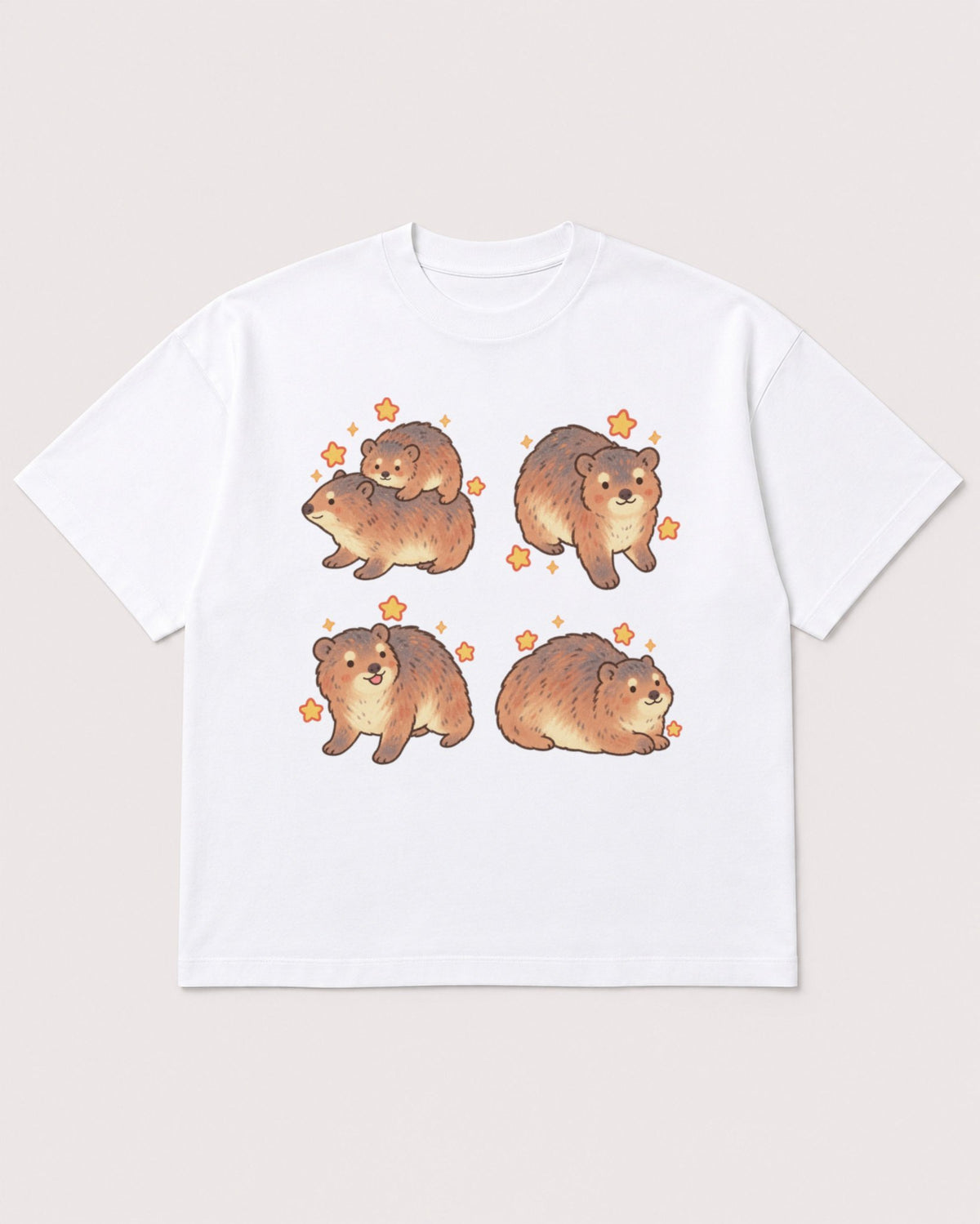 Mockup Boxy Heavyweight Tee White product