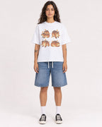 Mockup Boxy Heavyweight Tee White female full-body 06