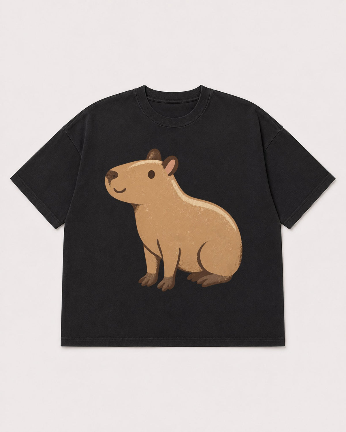 Mockup Boxy Heavyweight Tee Black product