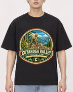 Mockup Boxy Heavyweight Tee Black male close-up 01