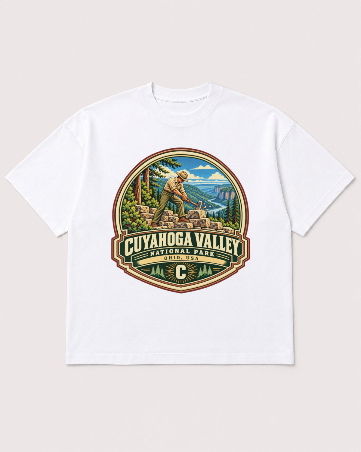 Mockup Boxy Heavyweight Tee White product