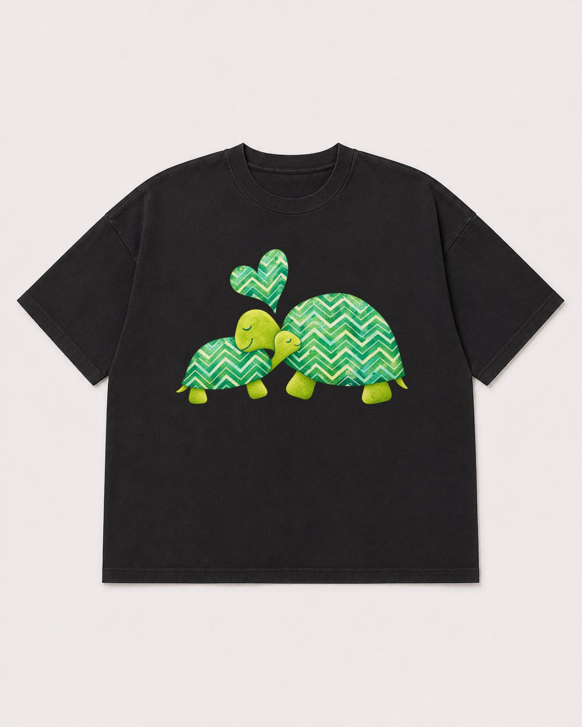 Mockup Boxy Heavyweight Tee Black product