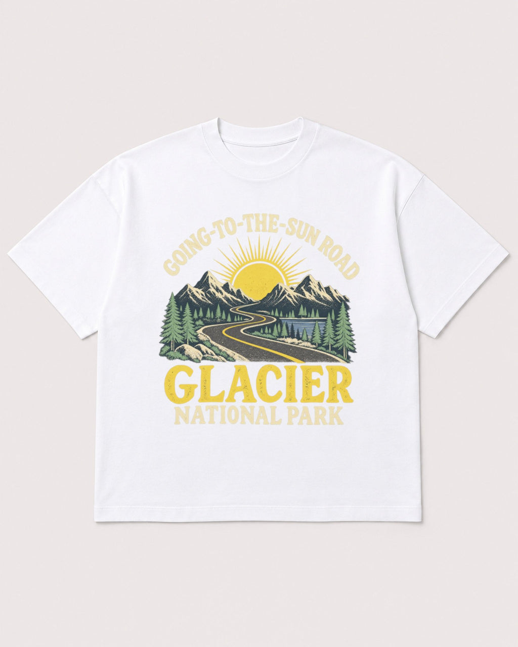 Mockup Boxy Heavyweight Tee White product