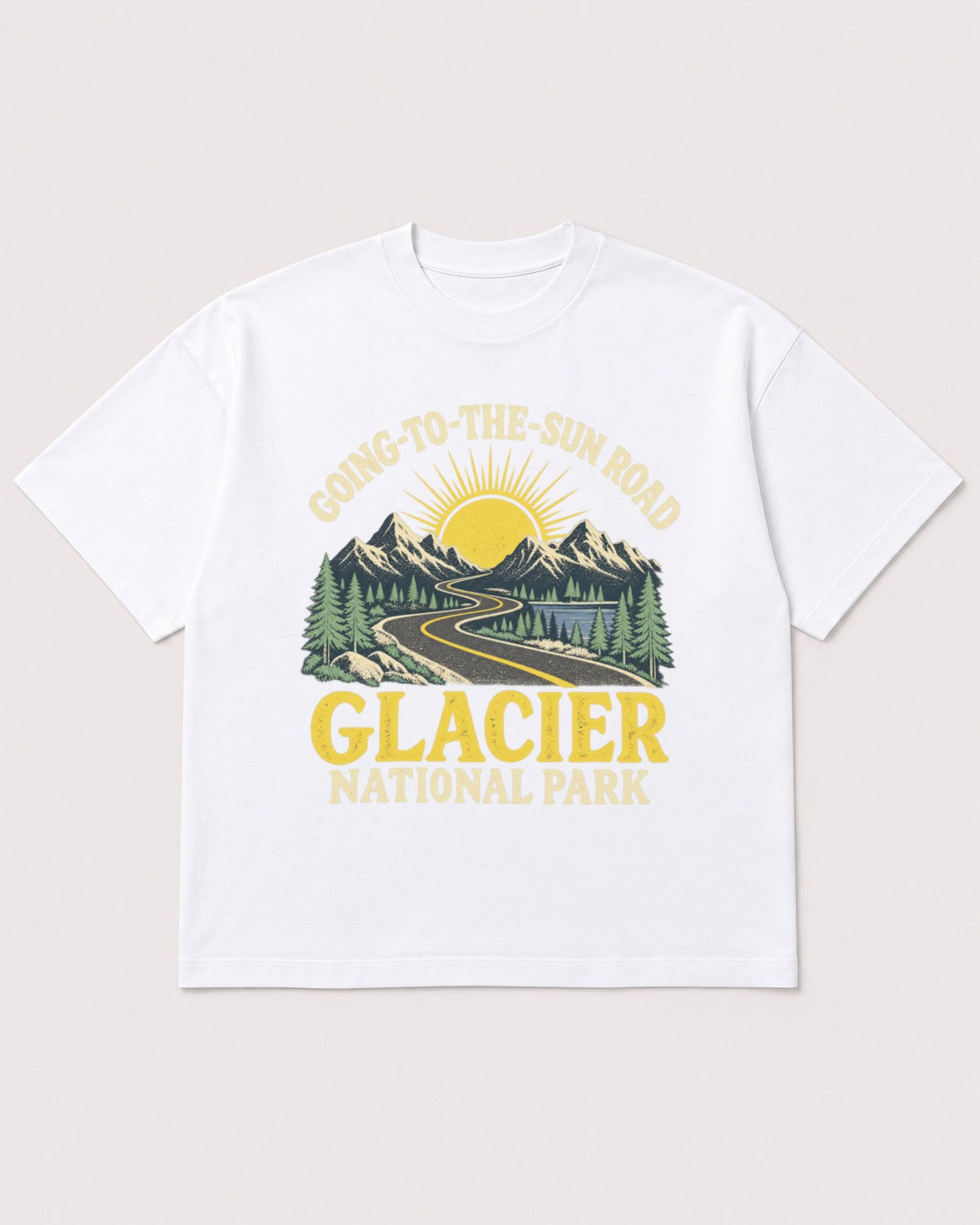 Mockup Boxy Heavyweight Tee White product
