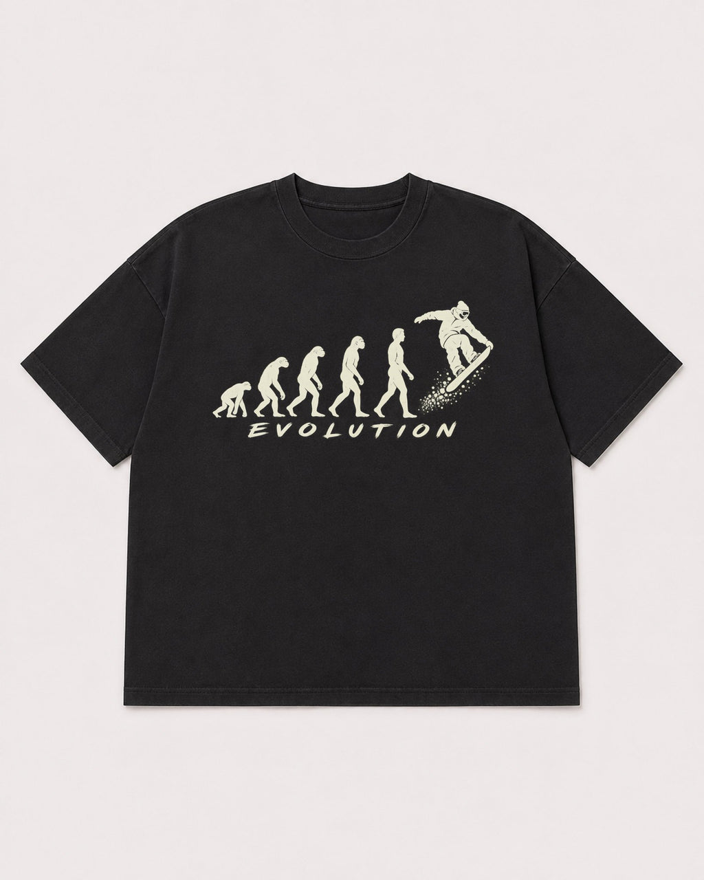 Mockup Boxy Heavyweight Tee Black product