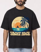 Mockup Boxy Heavyweight Tee Black male close-up 17