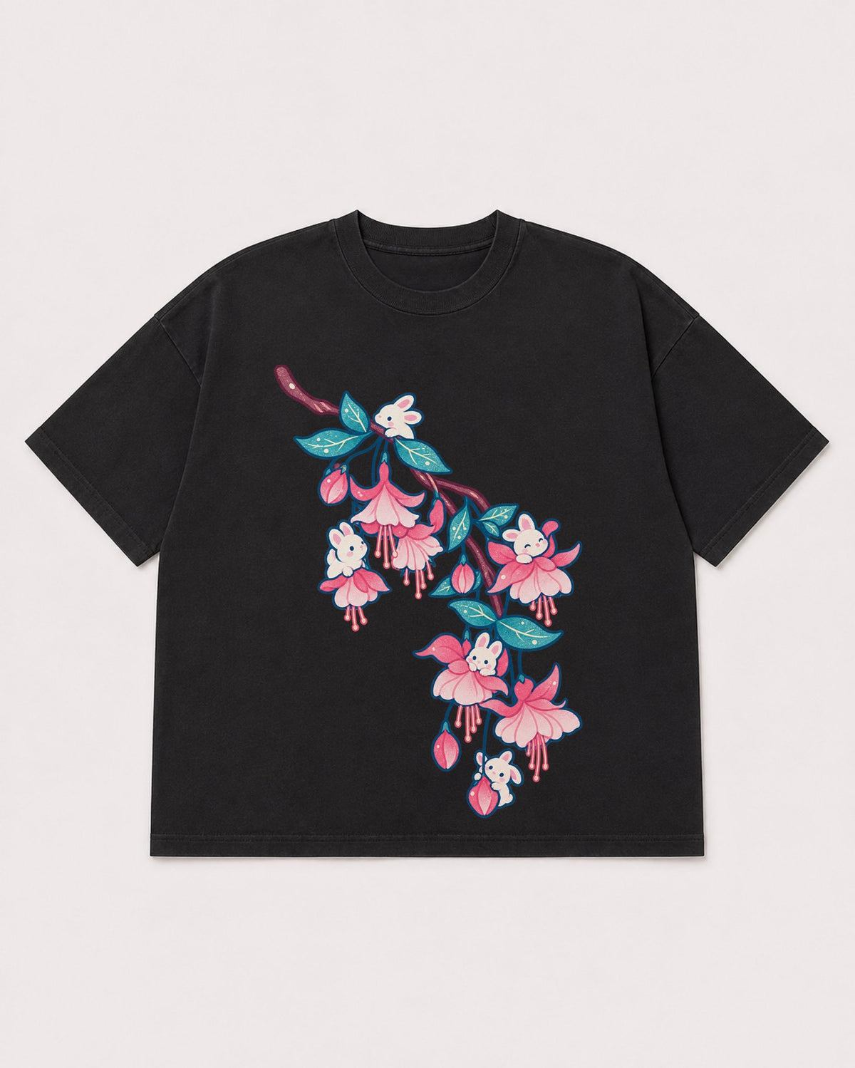 Mockup Boxy Heavyweight Tee Black product