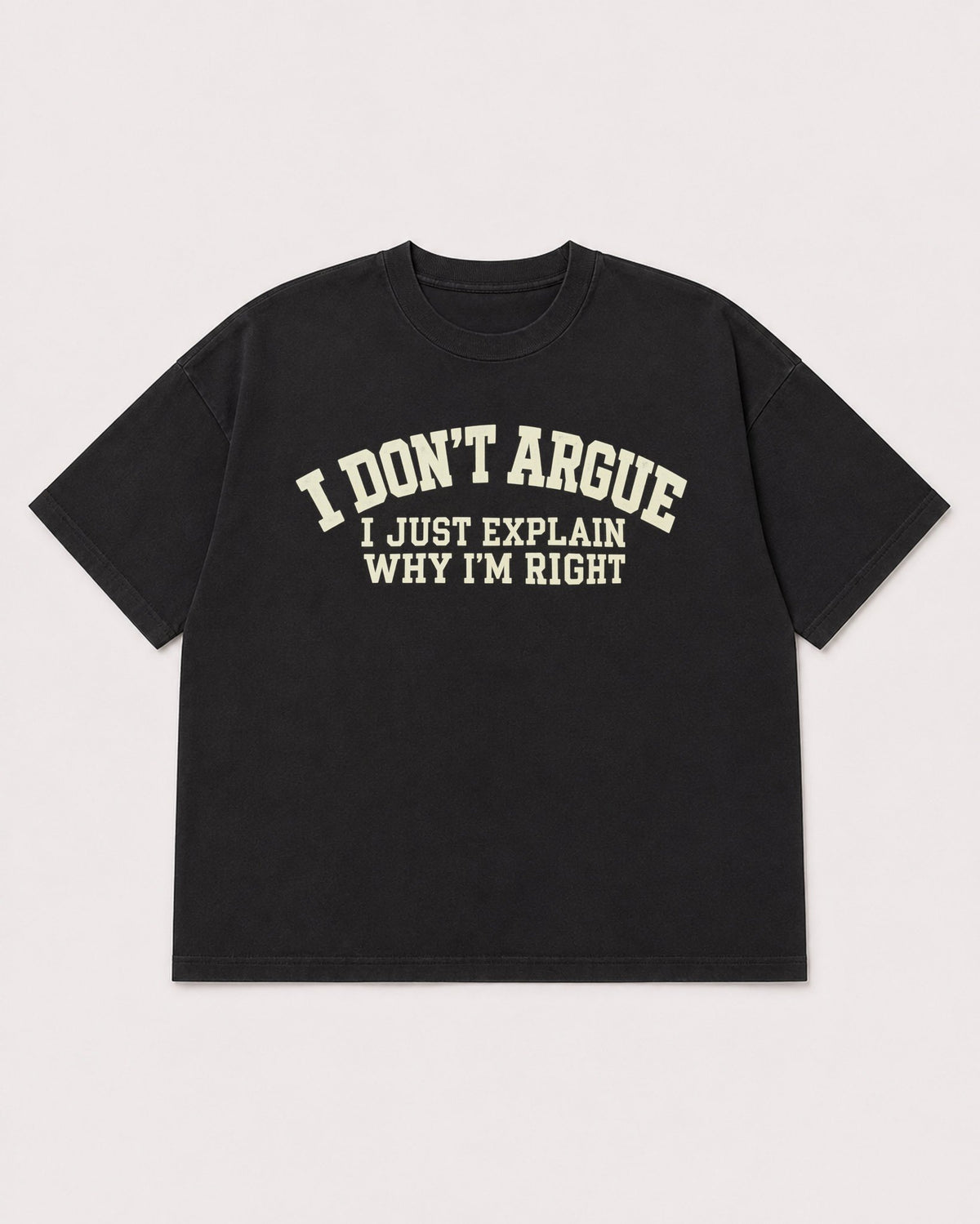 Mockup Boxy Heavyweight Tee Black product
