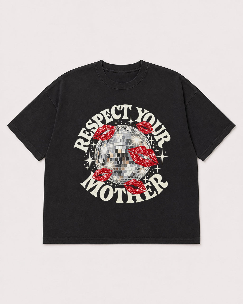Mockup Boxy Heavyweight Tee Black product