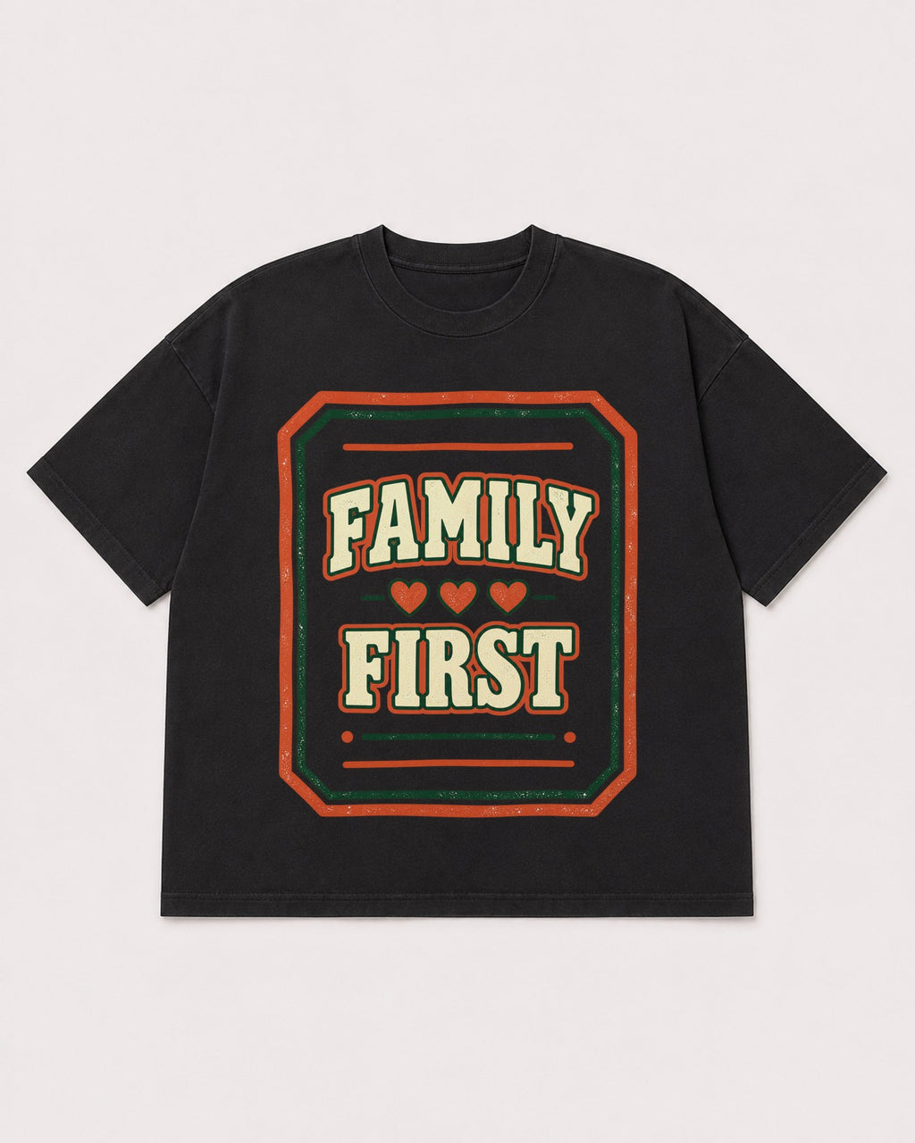 Mockup Boxy Heavyweight Tee Black product