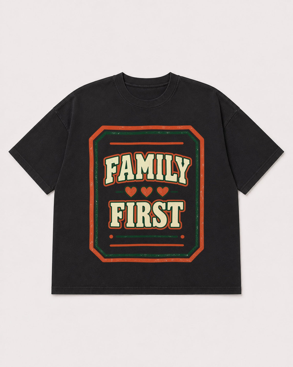 Mockup Boxy Heavyweight Tee Black product