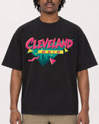 Mockup Boxy Heavyweight Tee Black male close-up 04
