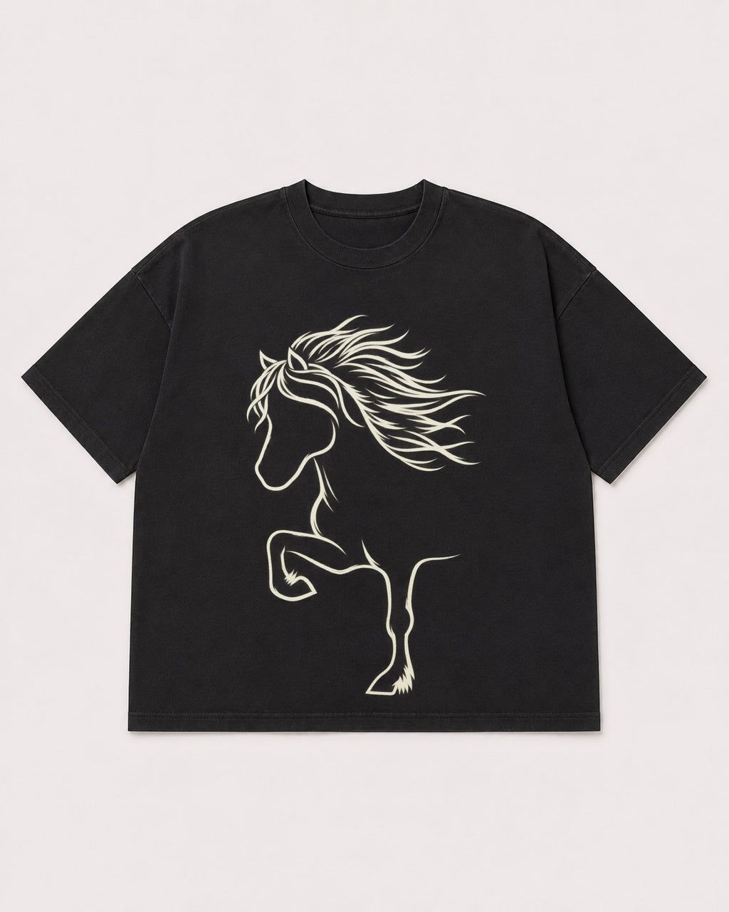 Mockup Boxy Heavyweight Tee Black product
