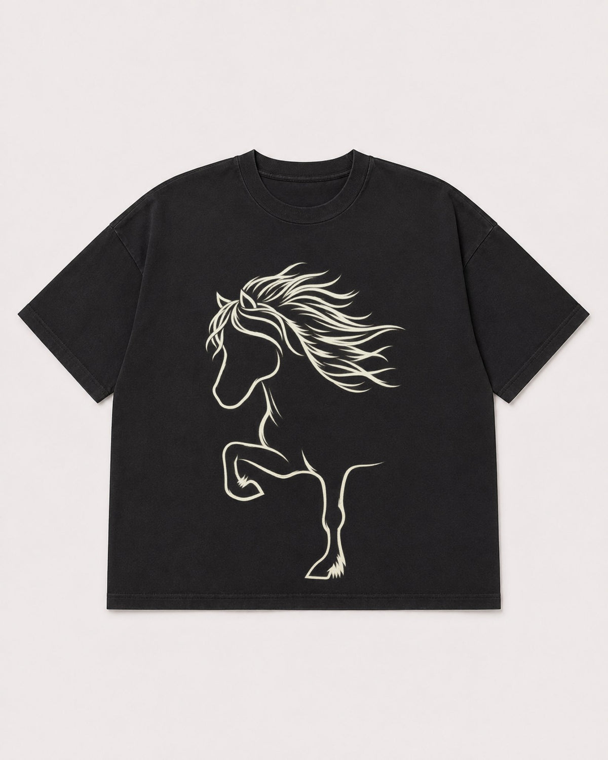 Mockup Boxy Heavyweight Tee Black product