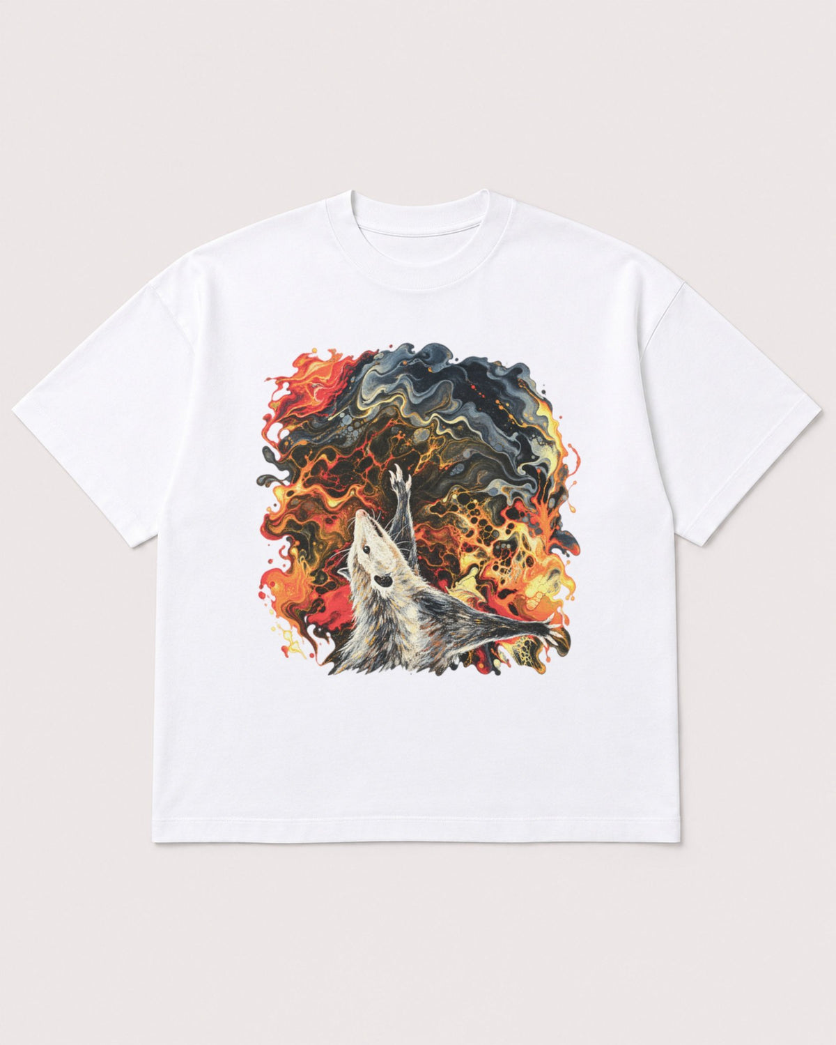Mockup Boxy Heavyweight Tee White product