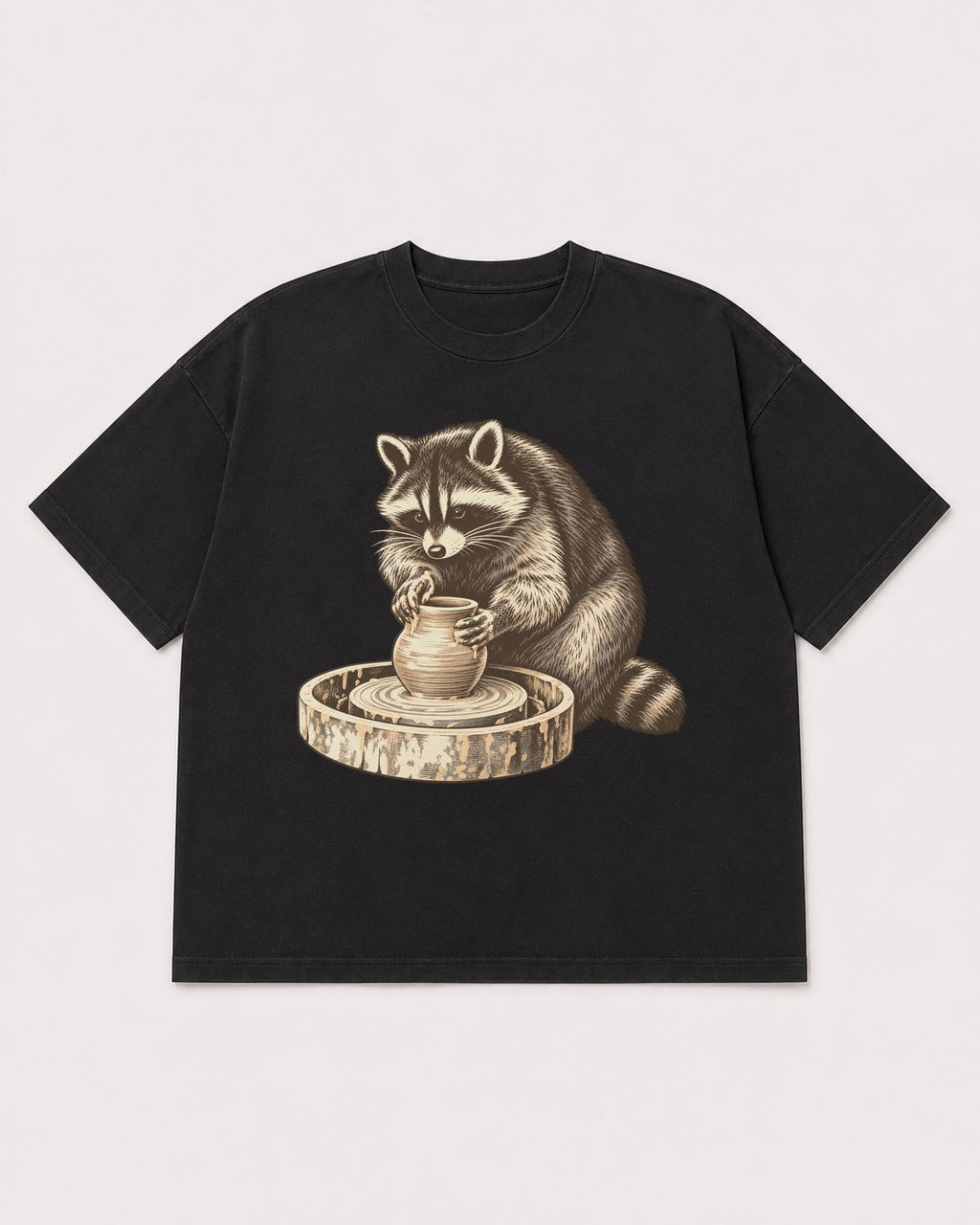 Mockup Boxy Heavyweight Tee Black product