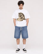 Mockup Boxy Heavyweight Tee White male full-body 03