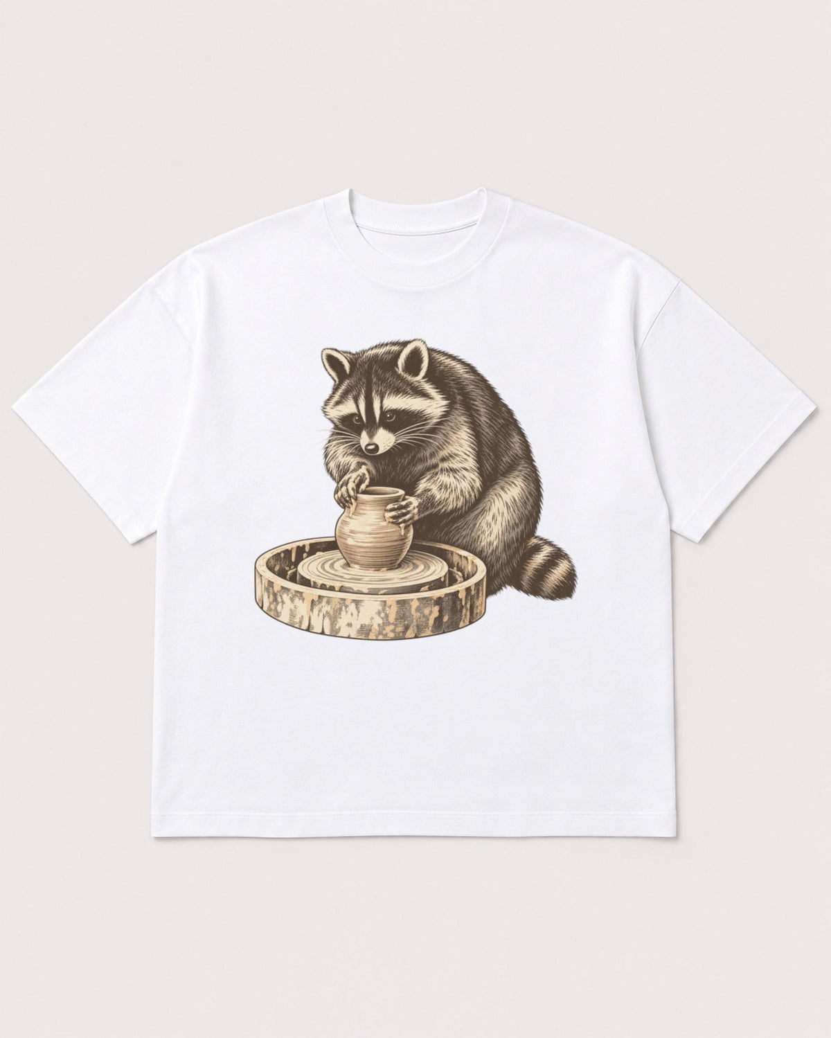 Mockup Boxy Heavyweight Tee White product