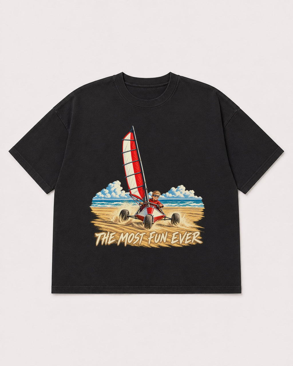 Mockup Boxy Heavyweight Tee Black product