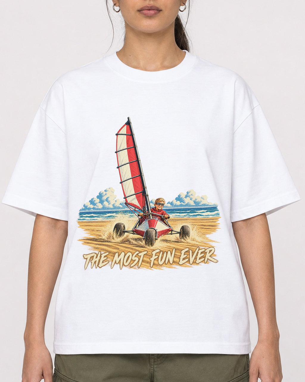 Mockup Boxy Heavyweight Tee White female close-up 47