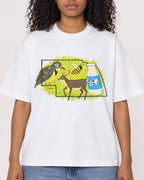 Mockup Boxy Heavyweight Tee White female close-up 05