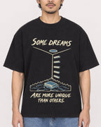 Mockup Boxy Heavyweight Tee Black male close-up 02