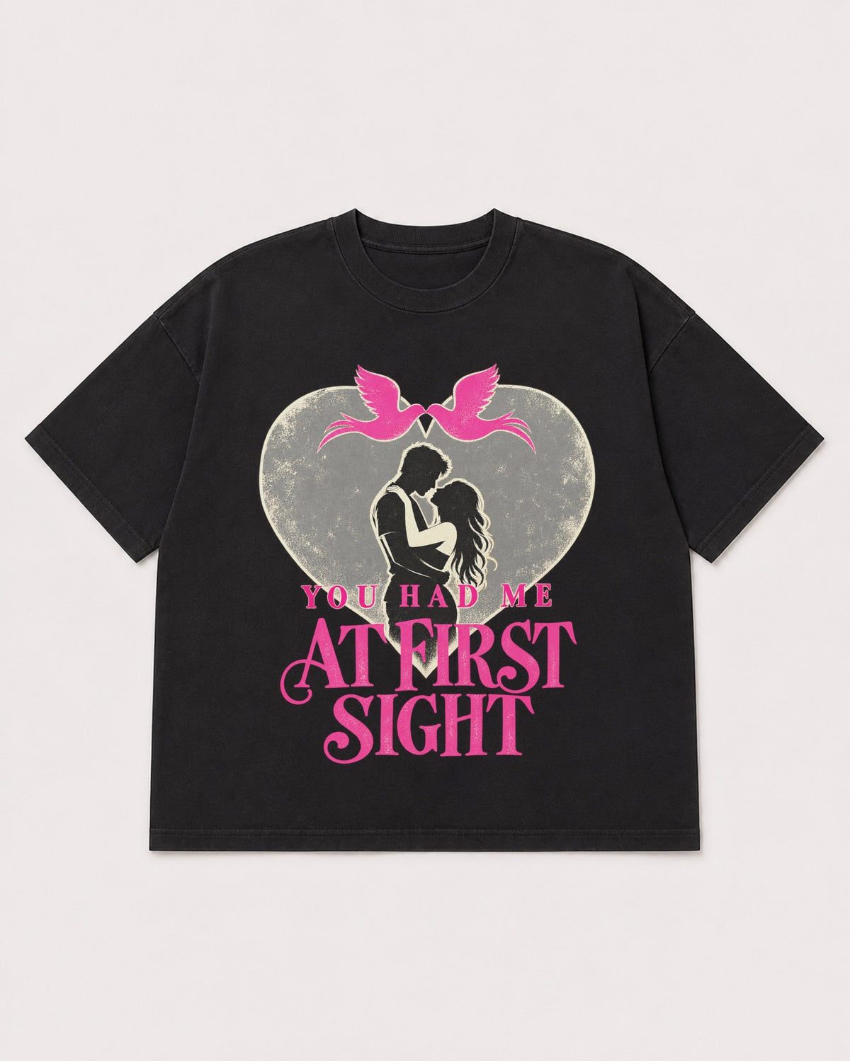 Mockup Boxy Heavyweight Tee Black product