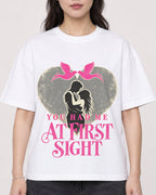 Mockup Boxy Heavyweight Tee White female close-up 03