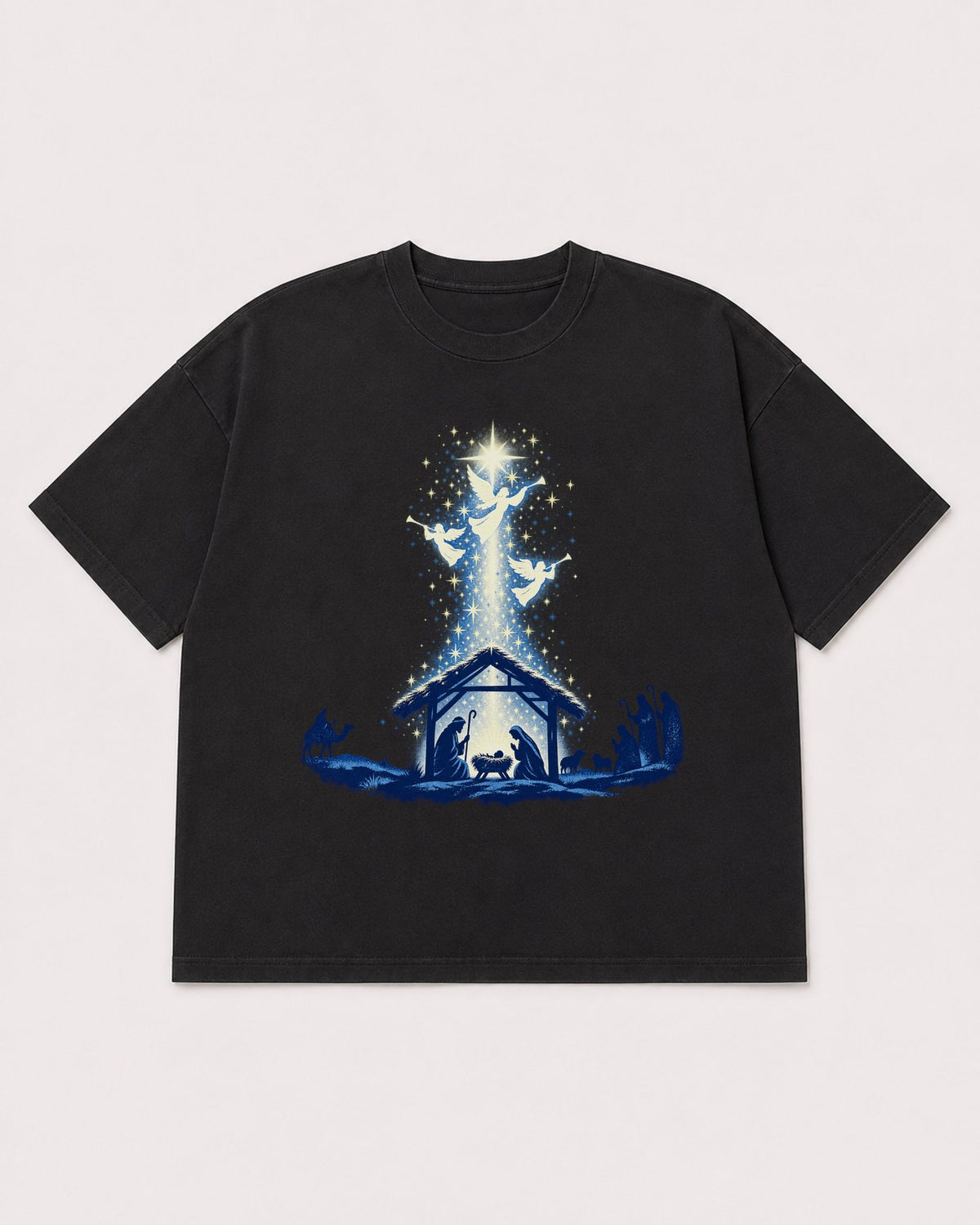 Mockup Boxy Heavyweight Tee Black product