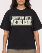 Mockup Boxy Heavyweight Tee Black female close-up 06