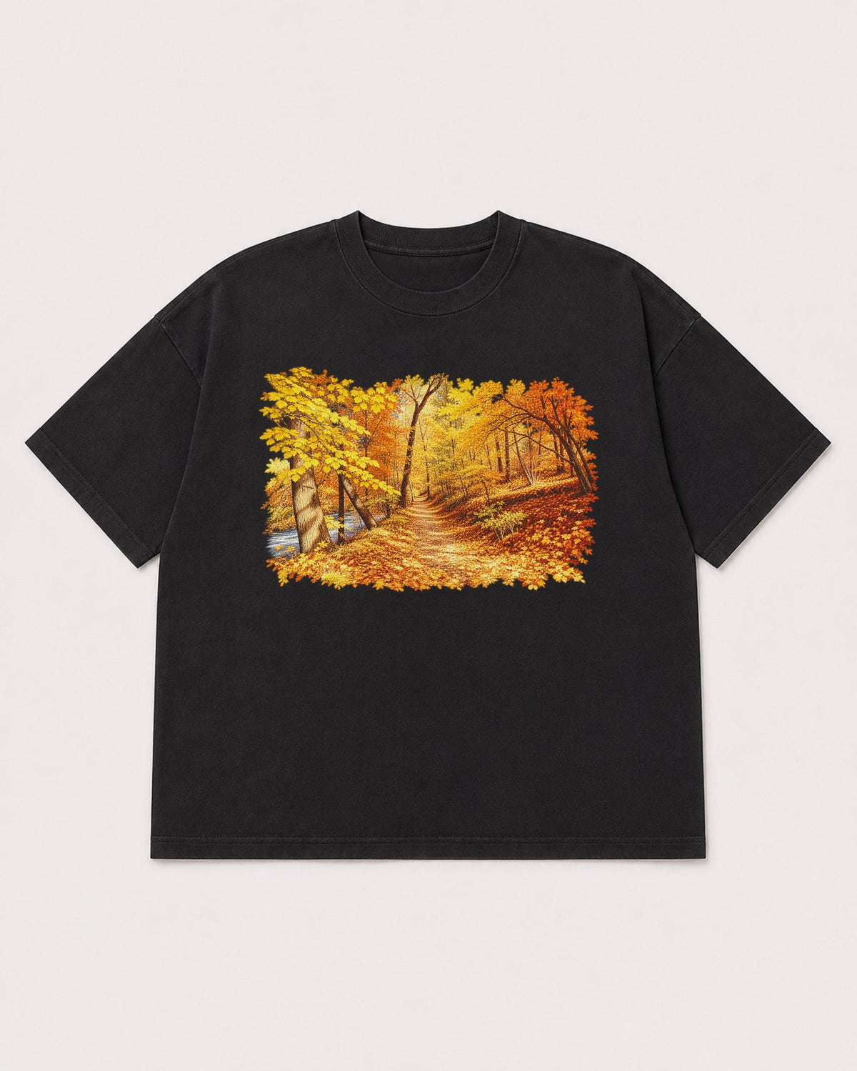 Mockup Boxy Heavyweight Tee Black product