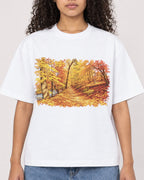 Mockup Boxy Heavyweight Tee White female close-up 10