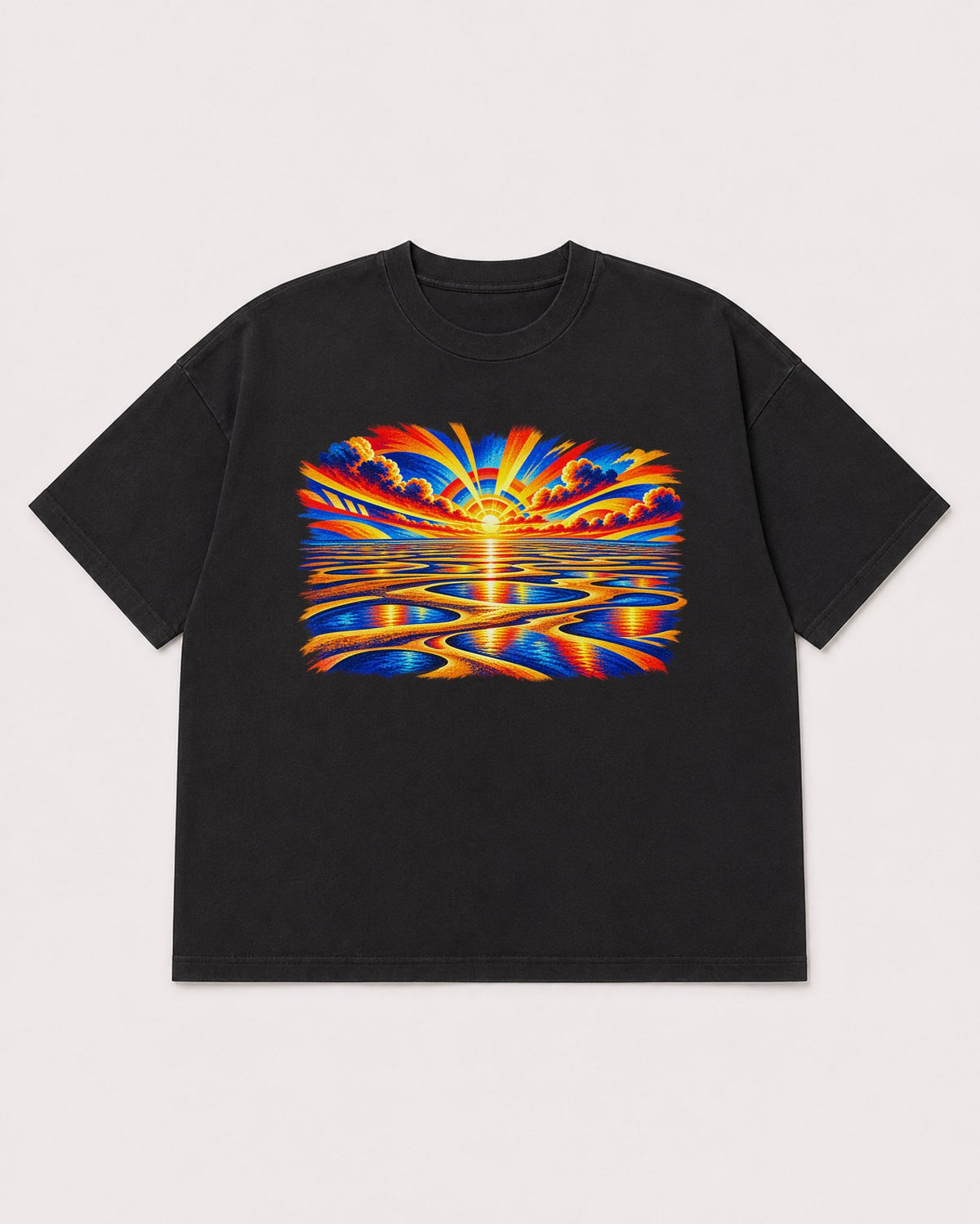 Mockup Boxy Heavyweight Tee Black product
