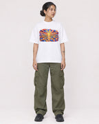 Mockup Boxy Heavyweight Tee White female full-body 12