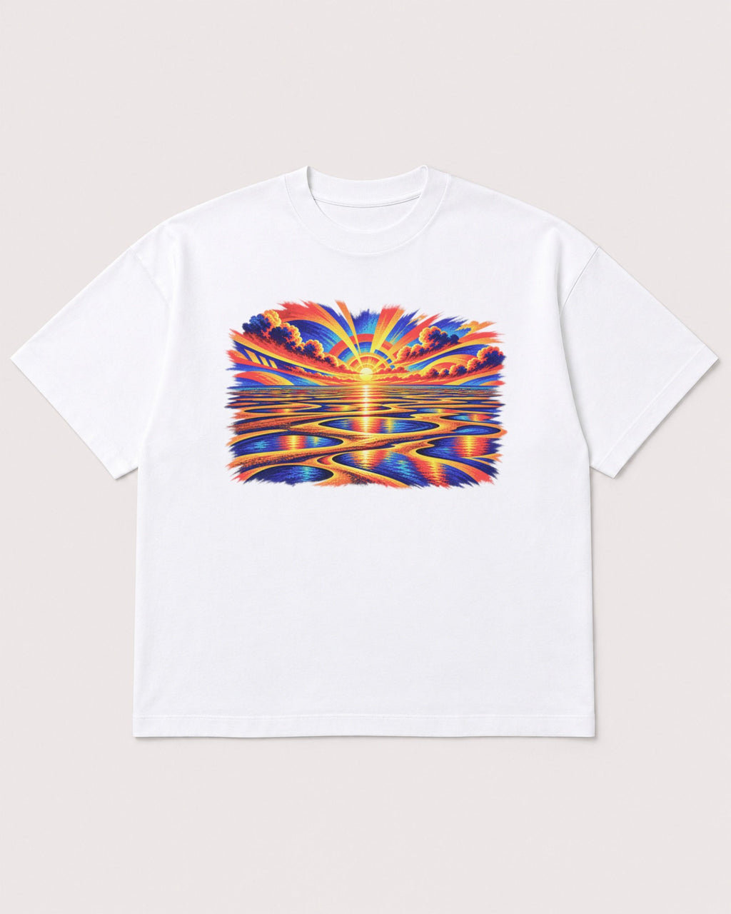 Mockup Boxy Heavyweight Tee White product