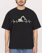 Mockup Boxy Heavyweight Tee Black male close-up 02