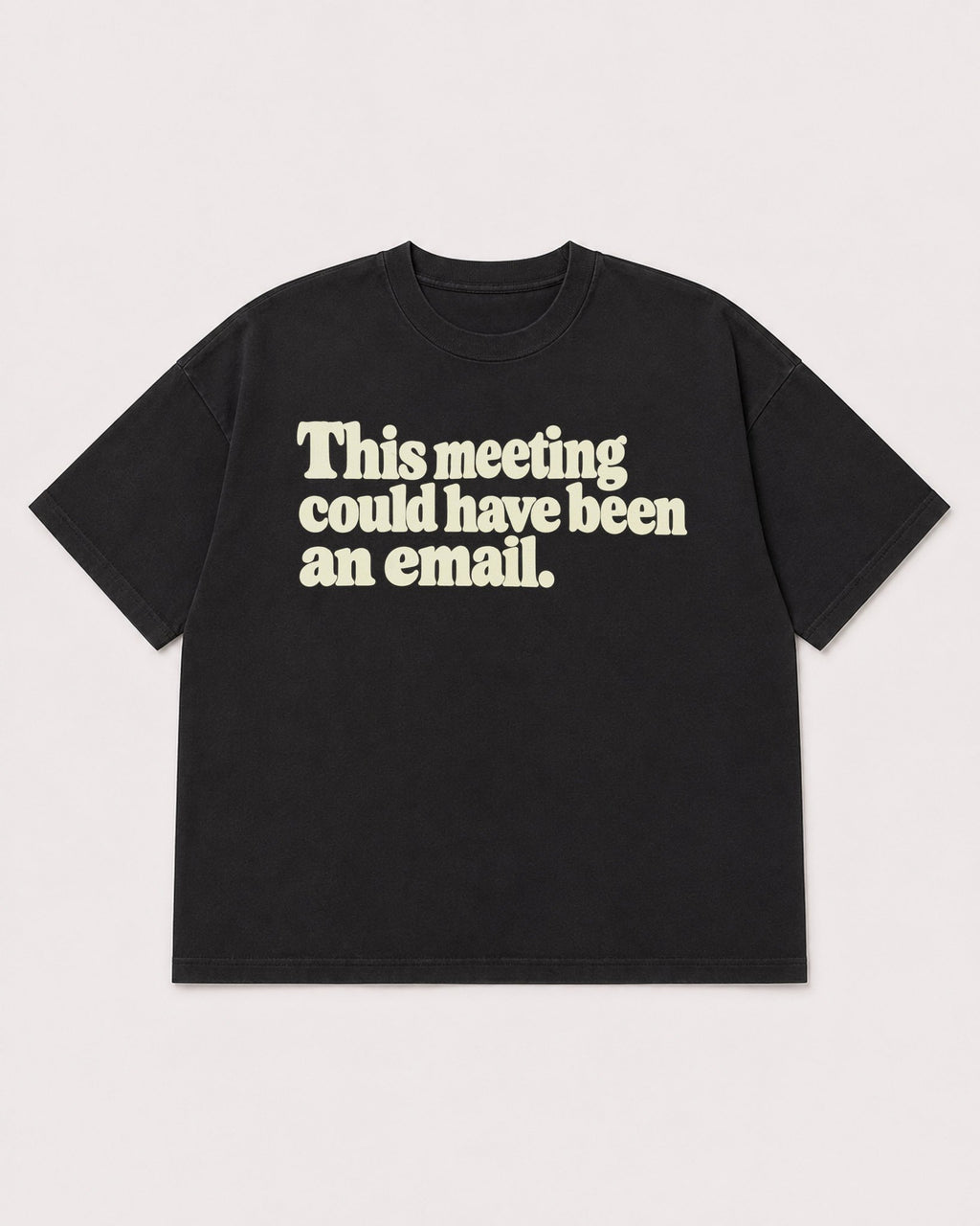 Mockup Boxy Heavyweight Tee Black product