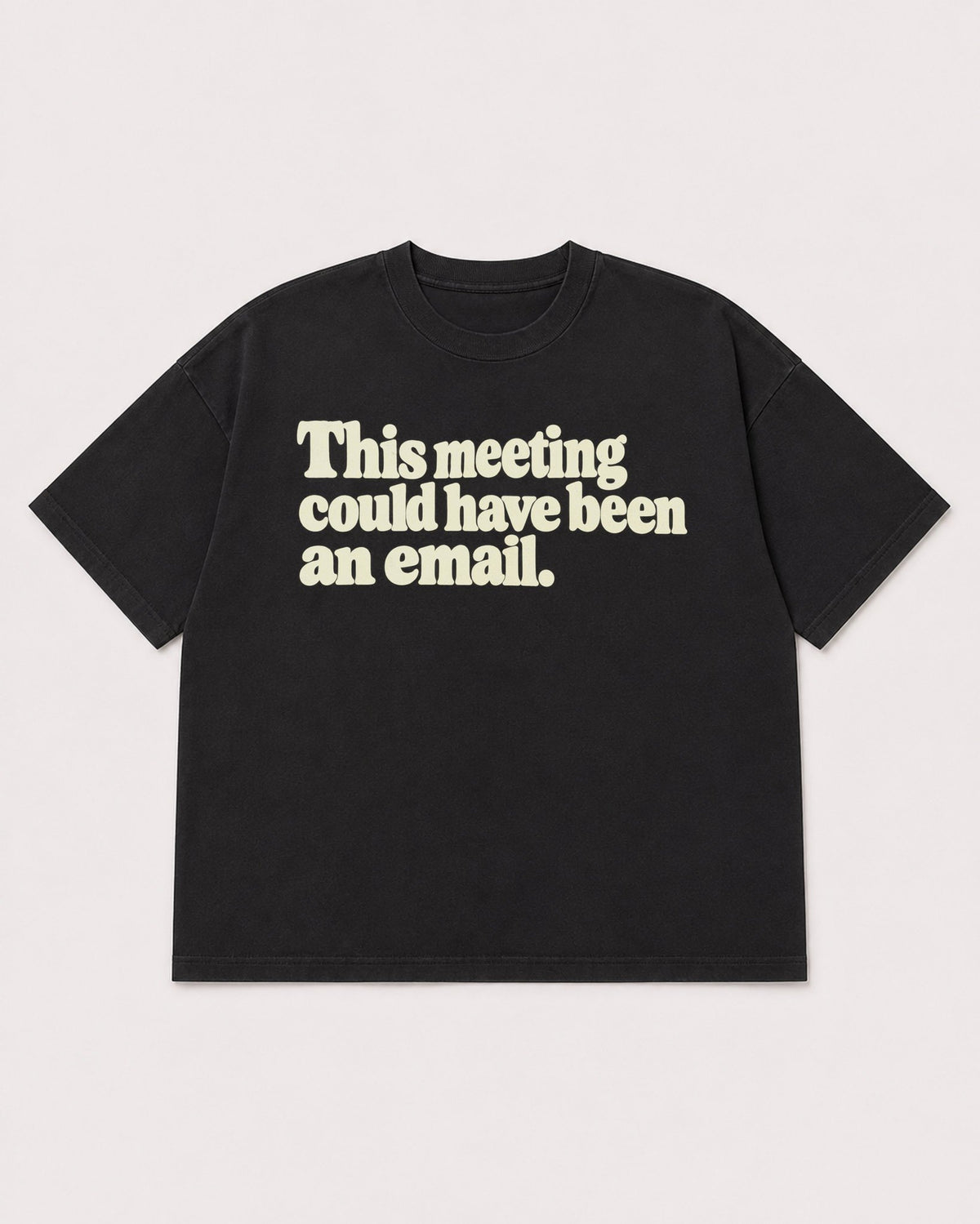 Mockup Boxy Heavyweight Tee Black product