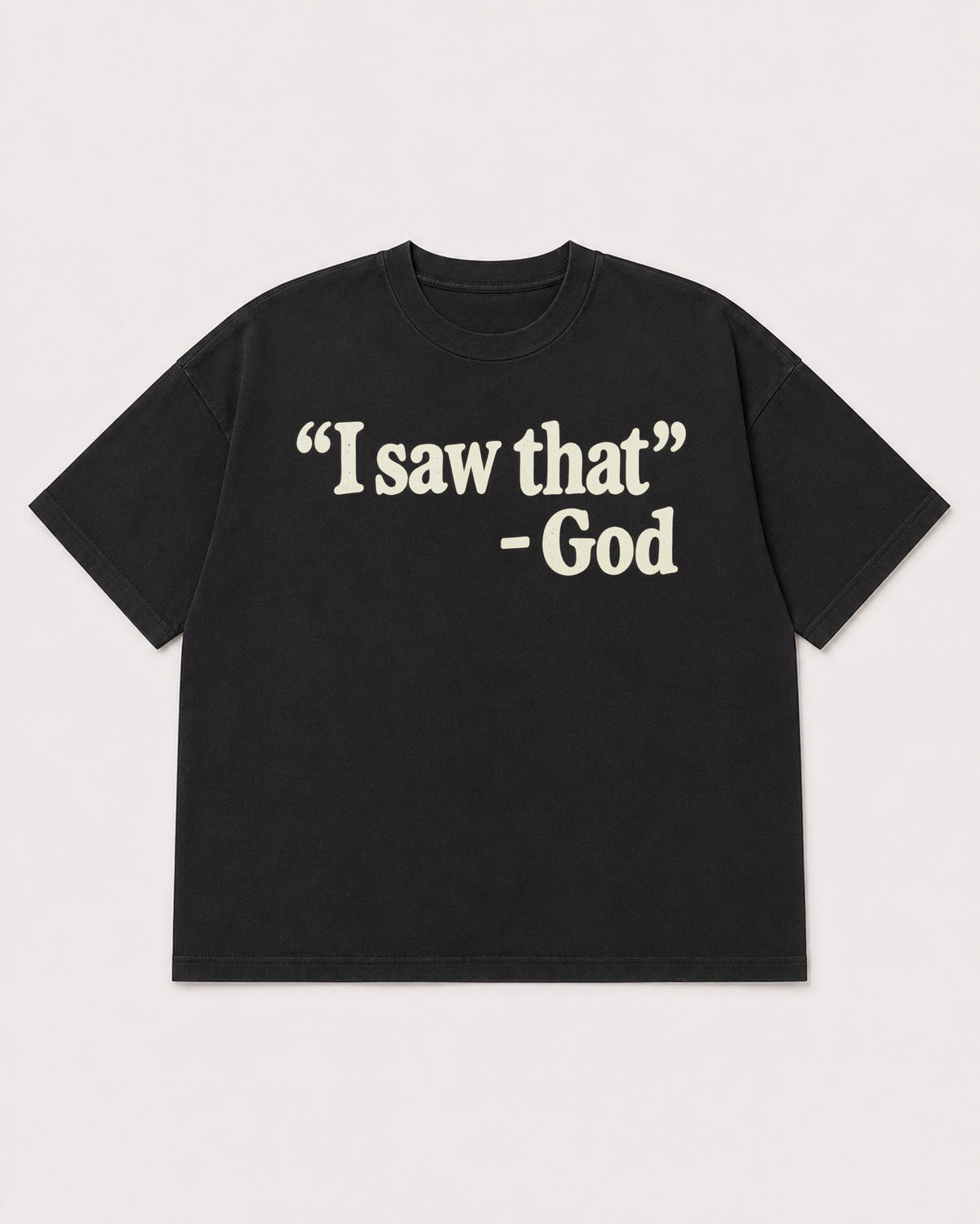Mockup Boxy Heavyweight Tee Black product