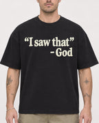 Mockup Boxy Heavyweight Tee Black male close-up 48