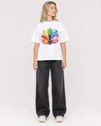 Mockup Boxy Heavyweight Tee White female full-body 08