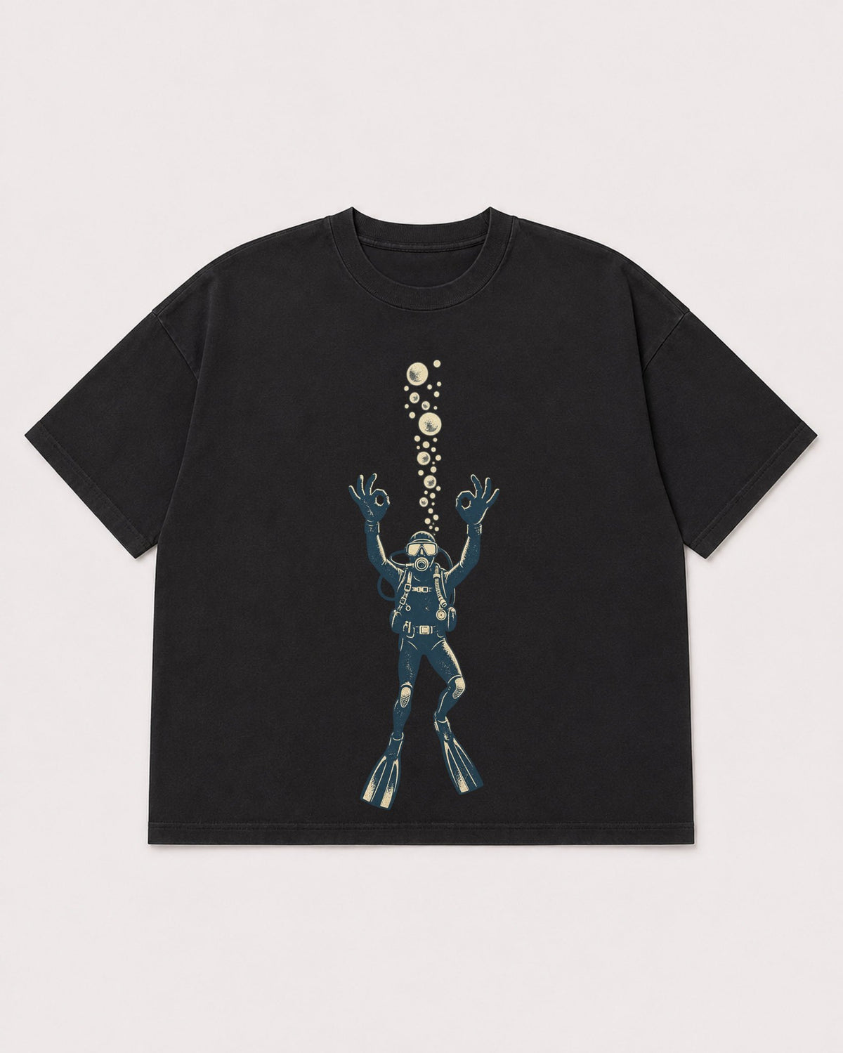 Mockup Boxy Heavyweight Tee Black product