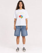 Mockup Boxy Heavyweight Tee White female full-body 06